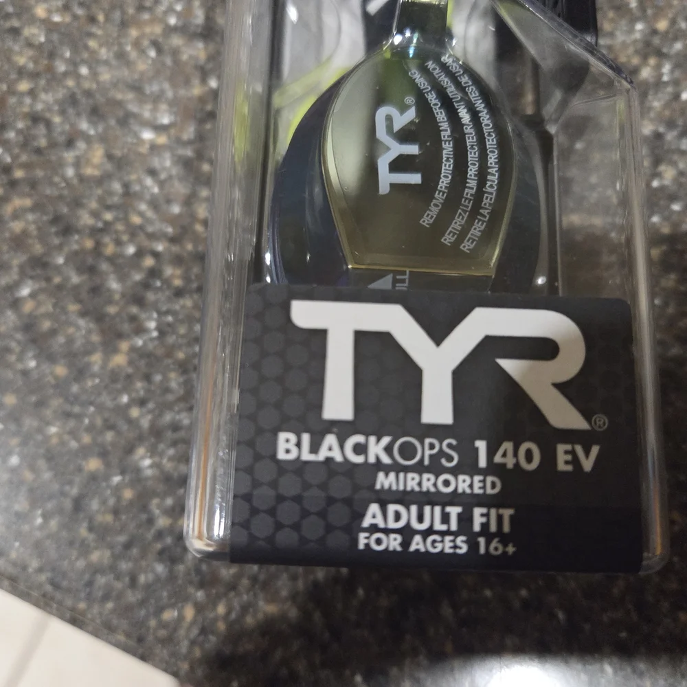 TYR Swim Goggles - Black and Yellow